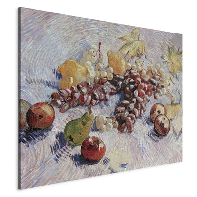 Tapybos atkūrimas (Vincentas Van Gogas) - vynuogės, citrinos, kriaušės ir obuoliai G menas