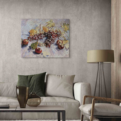 Tapybos atkūrimas (Vincentas Van Gogas) - vynuogės, citrinos, kriaušės ir obuoliai G menas