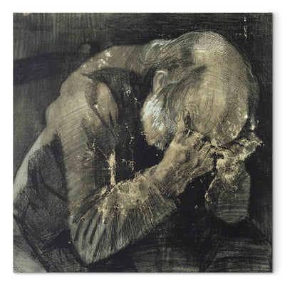 Рисование воспроизведения (Винсент Ван Гог) - человек с головой в руках G Art