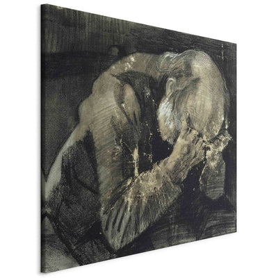 Рисование воспроизведения (Винсент Ван Гог) - человек с головой в руках G Art