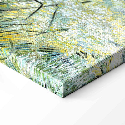 Воспроизведение живописи (Винсент Ван Гог) - Зеленое пшеничное поле с кипритным искусством