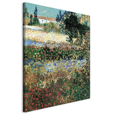 Воспроизведение живописи (Винсент Ван Гог) - Цветочный сад G Искусство