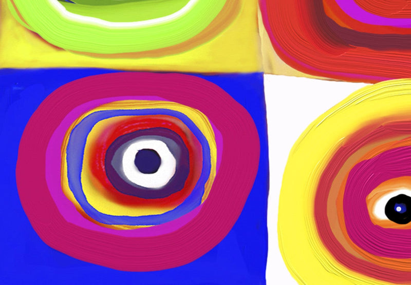 Glezna ar krāsainiem apļiem - Krāsains karuselis, (x1), 94170 G-ART