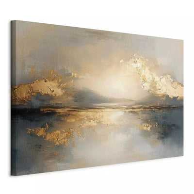 Canva with gold abstraction - Golden Reflection, 161994 - PREMIUMG-ART