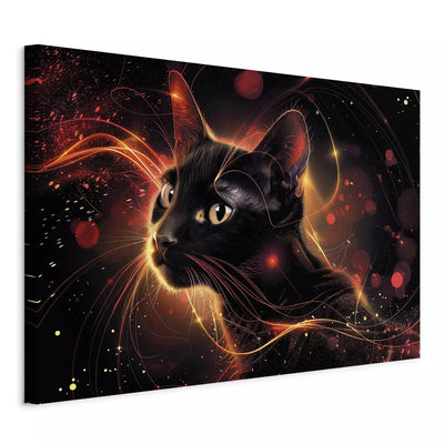 Canva - Cat in dark composition with red accents - 161981 G-ART