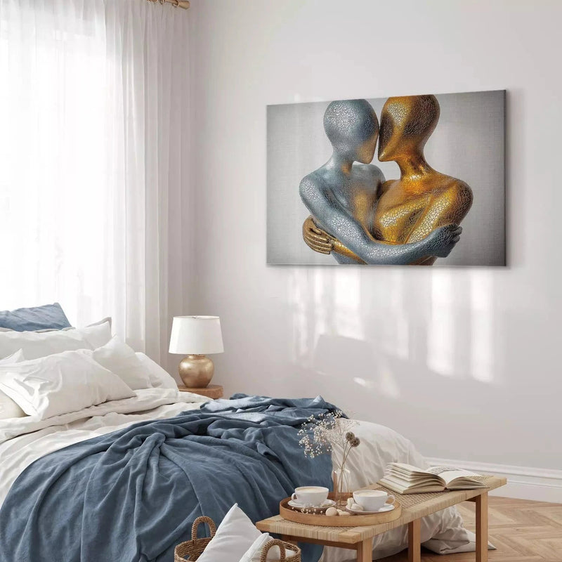 Canva in a modern style - an abstract figure depicting two figures G-ART