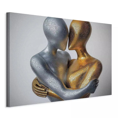 Canva in a modern style - an abstract figure depicting two figures G-ART