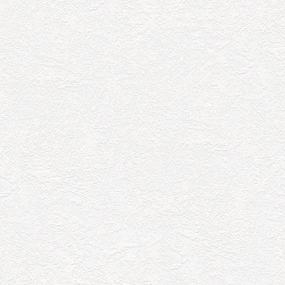 Krāsojamas tapetes tīri baltā krāsā ar ģipša struktūru, 745616, (0.53x10m), PRO AS Creation