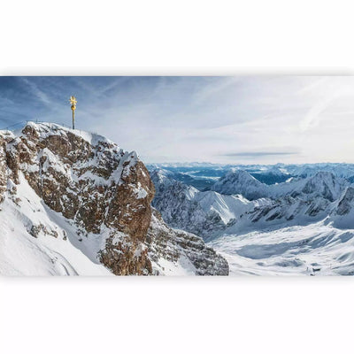 Lielformāta fototapetes viesistabai - Ziema Zugšpicē - (500x280 cm) G-ART