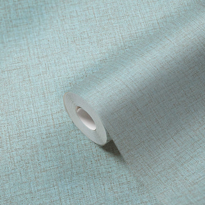 Matētas tapetes ar tekstila rakstu zilā krāsā -1360411 AS Creation