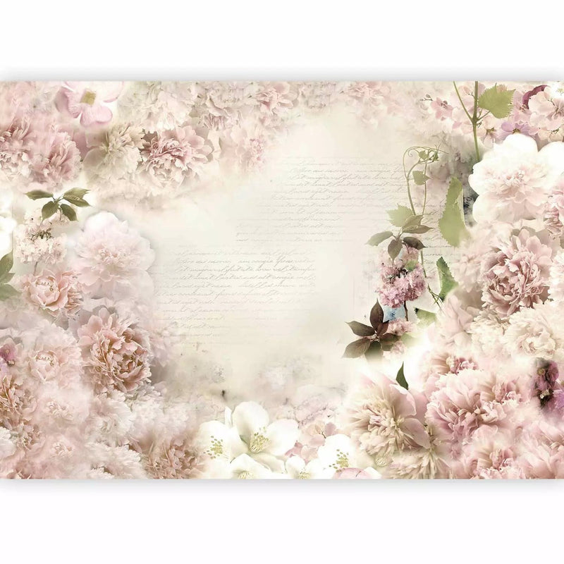 Romantic Wall Murals with peonies - Delicate fragrance - 60661G-ART