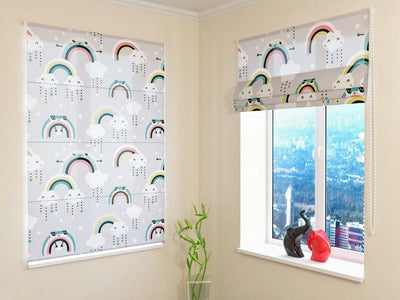 Children's Roman blinds - Nice rainbow - beautiful and high quality Tapetenshop.lv