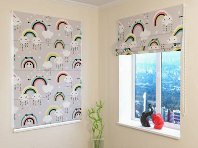 Children's Roman blinds - Nice rainbow - beautiful and high quality Tapetenshop.lv