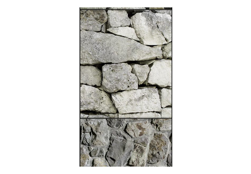 Tapetes - Akmens kolāža pelēkā krāsā, 89201 G ART