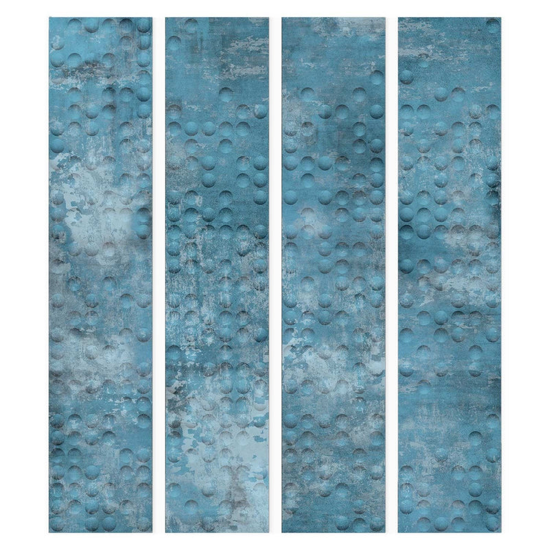 Tapetes ar abstrakta rakstu - Burbuļi zilā krāsā, 89389 G ART