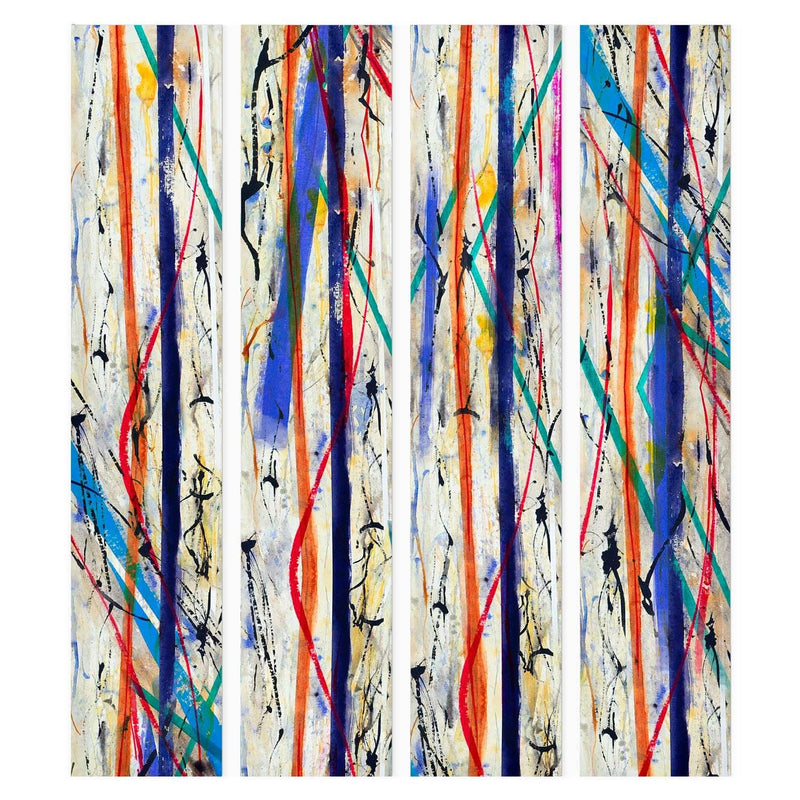 Tapetes ar abstrakta rakstu - Krāsainas šļakatas, 89427 G ART