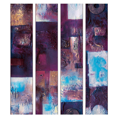 Tapetes ar abstrakta rakstu violetā krāsā, 89737 G ART