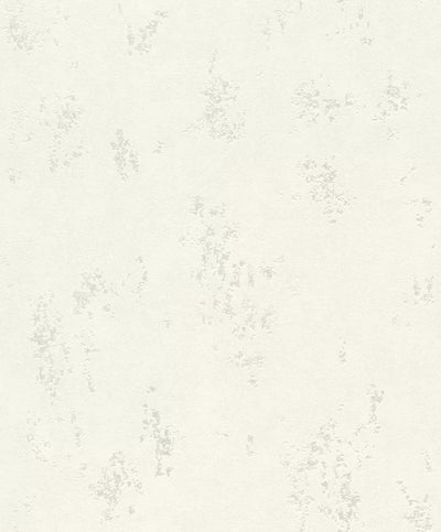 Tapetes ar apmetuma rakstu baltā krāsā ar sudraba akcentiem, 315707 RASCH