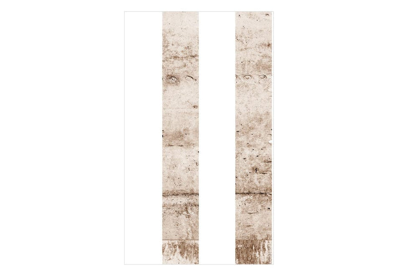 Tapetes ar betona strīpām bēšā krāsā, 89775 G ART