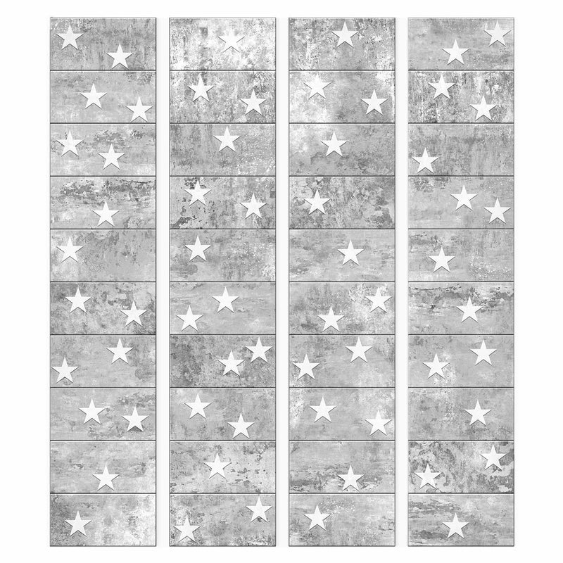 Tapetes bērnu istabai - Zvaigznes uz betona, 89794 G ART