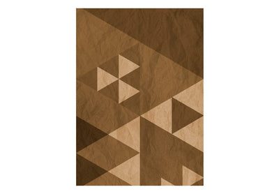 Tapetes - Ģeometriska abstrakcija brūnā krāsā, 89069 G ART