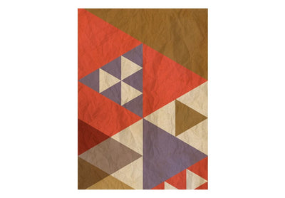 Tapetes - Ģeometriska abstrakcija brūnos toņos, 89178 G ART