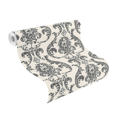 Wallpaper Rasch with elegant ornament, black and white, 315608 rasch