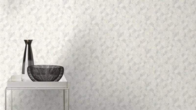 Wallpaper rasch with geometric pattern gray, 654219, Welcome Home Rasch