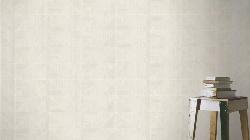 Wallpaper Rasch with geometric pattern and fine glow, 653915 rasch