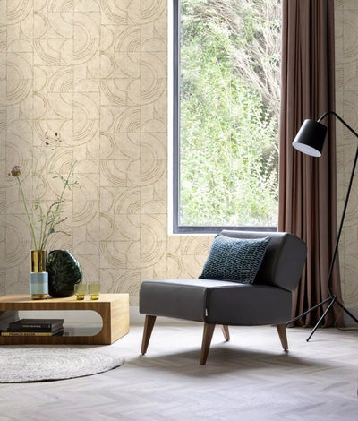 Wallpaper rasch with graphic design, beige, 653632, Welcome Home Rasch