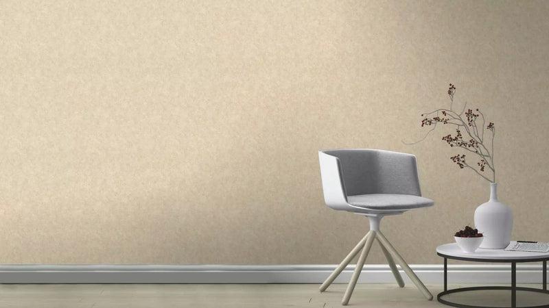 Plain wallpapers RASCH with small text in light beige, 649376 RASCH