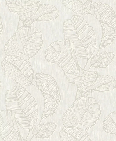 Wallpaper Rasch - with pearl leaf motif and small texture, 822601 rasch