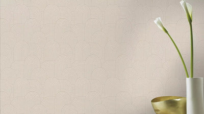 Matte wallpapers rasch with retro ornament in beige, 634150, buy rasch