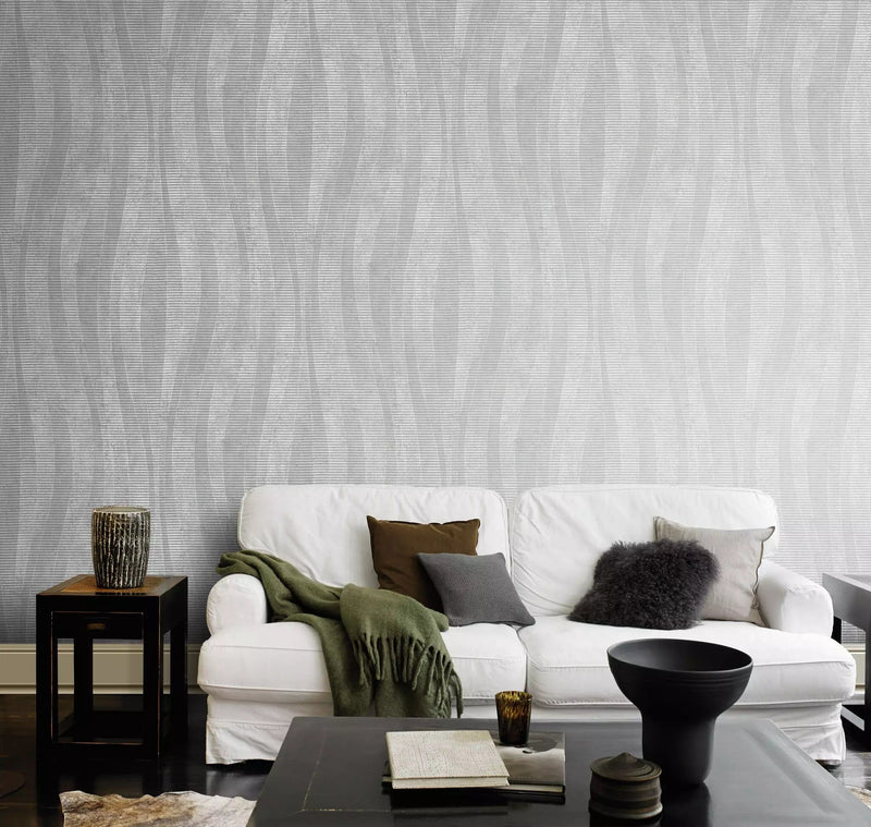 Wallpaper rasch with structured surface dark gray, 315820 rasch