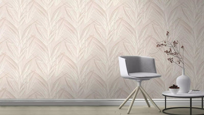 Wallpaper Rasch with grass pattern, pink shades, 654028, Welcome Home Rasch