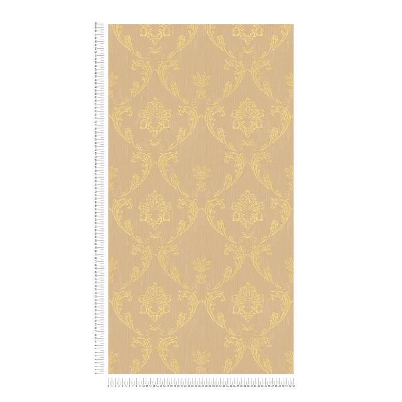 Textile wallpaper with floral elements in gold - 306584 AS Creation