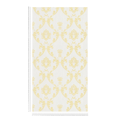 Textile wallpaper with floral elements in gold - gold, 306581 AS Creation