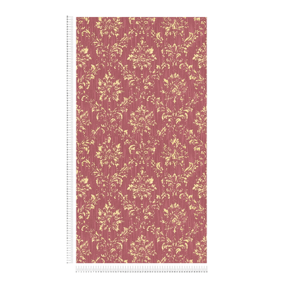 Textile wallpaper in baroque style - red and gold, 306626 AS Creation