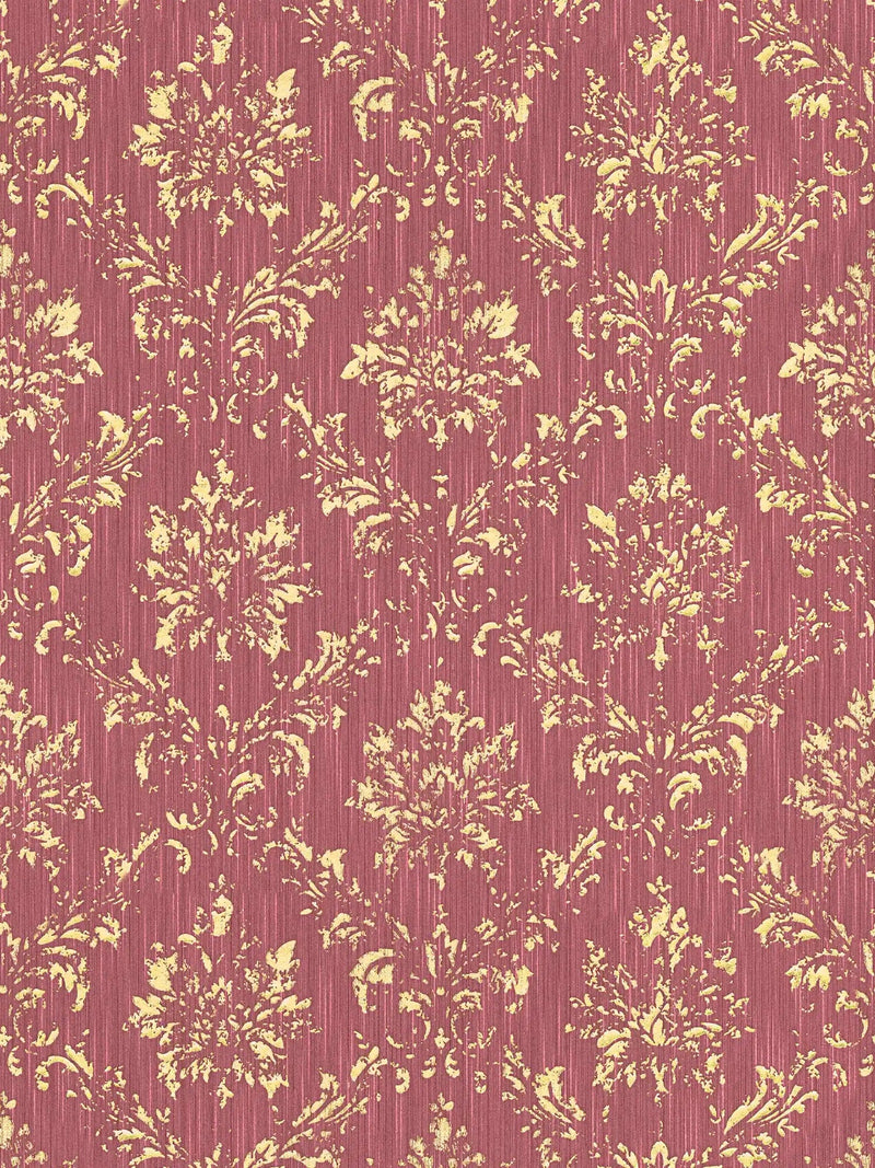 Textile wallpaper in baroque style - red and gold, 306626 AS Creation