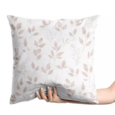 Velor pillowcases - a minimalist flower pattern on white, 147101 g -art