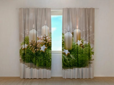 Bring the magic of Christmas into your home with Christmas curtains Tapetenshop.lv