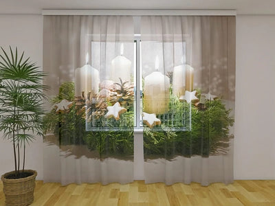 Bring the magic of Christmas into your home with Christmas curtains Tapetenshop.lv