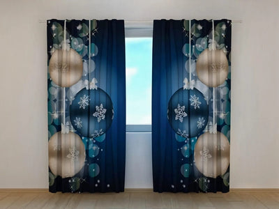 Christmas curtains - New Year's shine - for festive interior Tapetenshop.lv