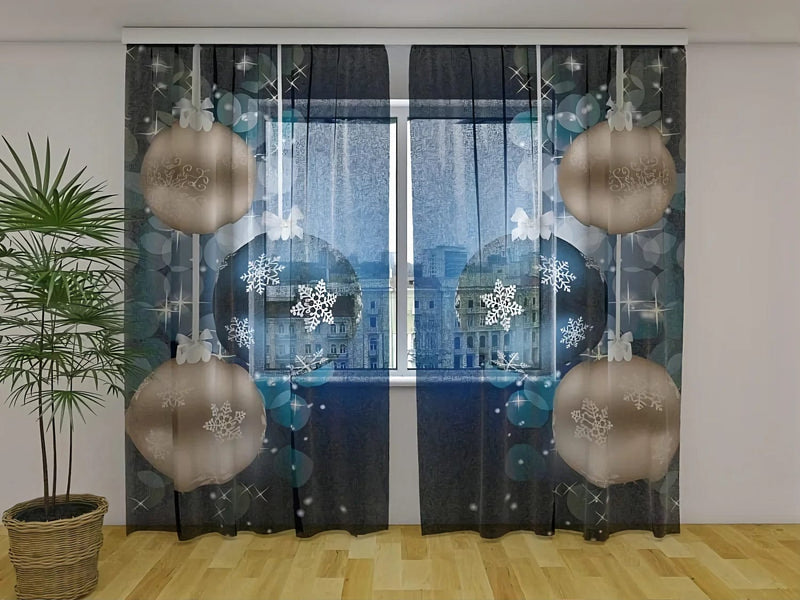 Christmas curtains - New Year&