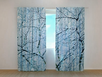 Christmas curtains -which create a peaceful winter wonderland atmosphere Tapetenshop.lv