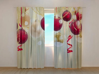 Christmas curtains - Christmas glitter - Made in EU Tapetenshop.lv