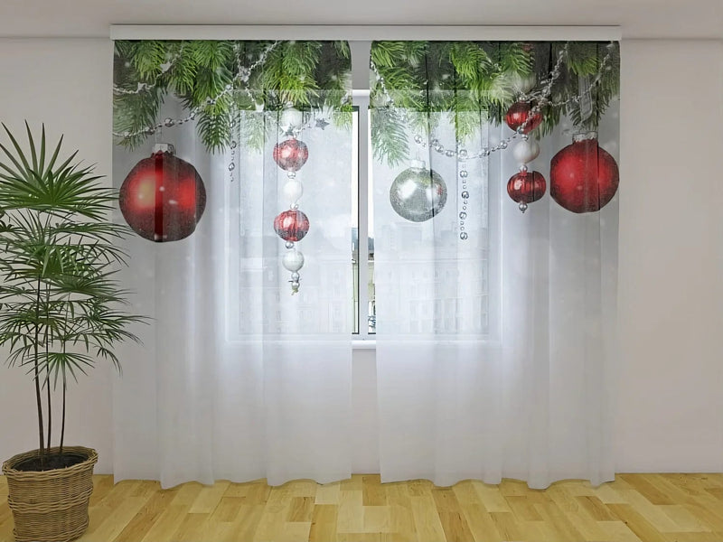 Christmas curtains - Christmas decorations - for festive mood Tapetenshop.lv