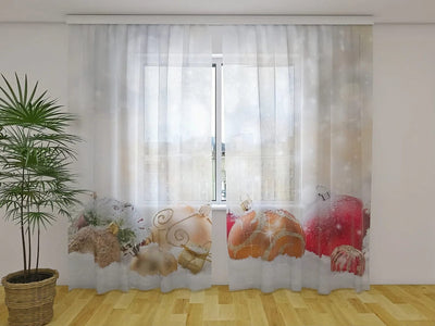 Christmas curtains - Create a Wonderful Christmas Atmosphere Tapetenshop.lv