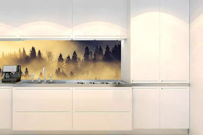 Pašlīmējošas fototapetes virtuvei - Meža ainava (180x60 cm) Art4home